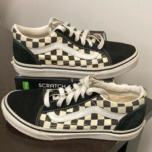 Vans Kids Size 3 Checkerboard Shoes